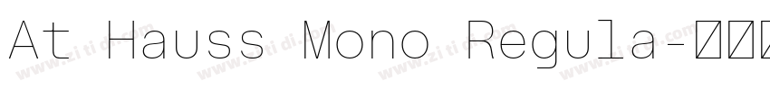 At Hauss Mono Regula字体转换 At Hauss Mono Regula字体转换